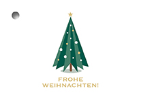 Geschenkanhänger - Faltbaum