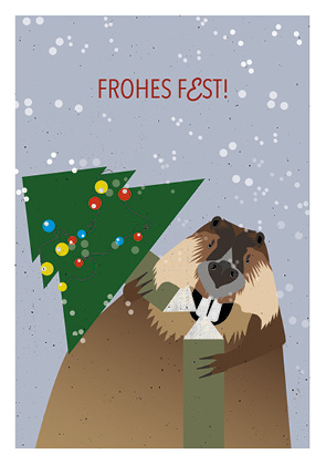 Postkarte - Daria Ivanova - Biber