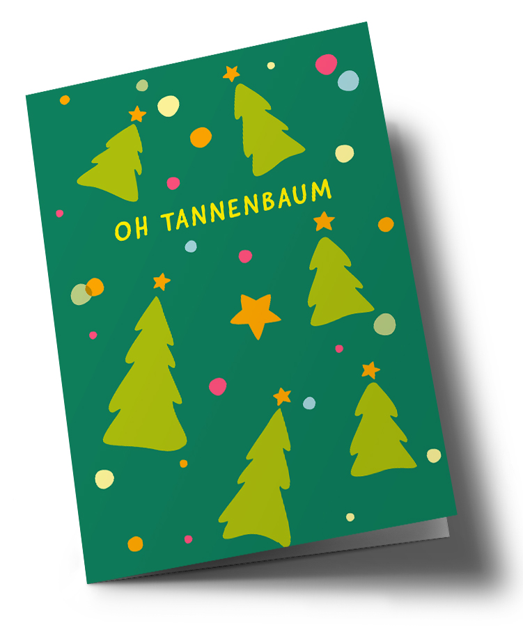 Klappkarte C6 - nola - Oh Tannenbaum