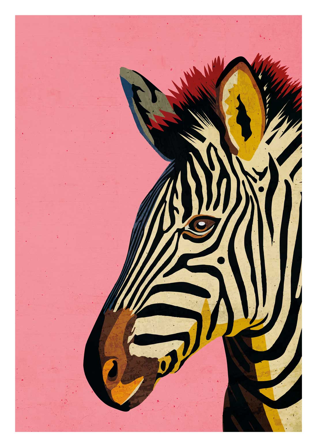 Postkarte - Daria Ivanova - Zebra