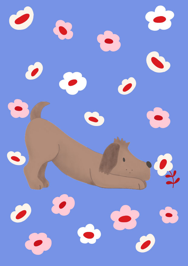 Postkarte - andrea liesert - Hundewiese