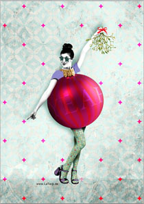 Postkarte - La Tack - XmasBomb