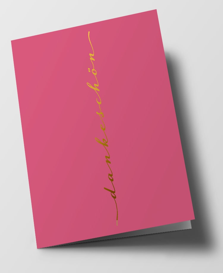 Klappkarte C6 - pure - dankeschön