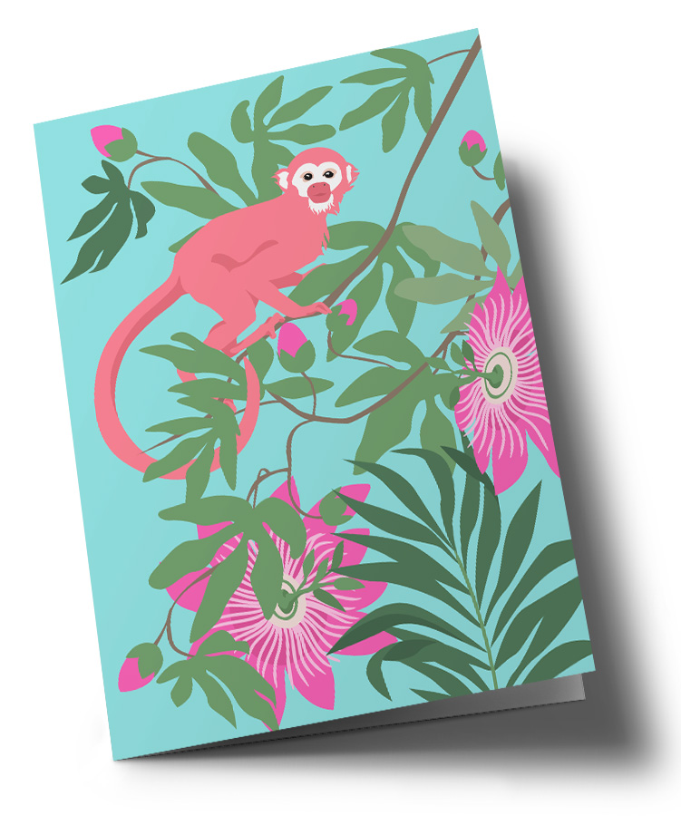 Doublecard C6 - happiness - Monkey