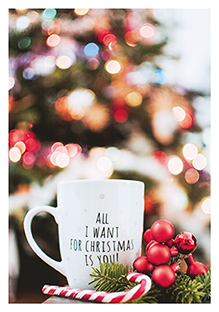 Postkarte - La Card - All I want for christmas