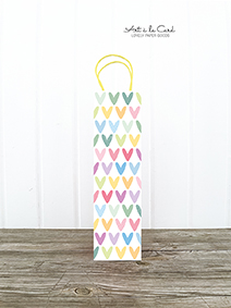 Flaschentüte - Bunte Herzen