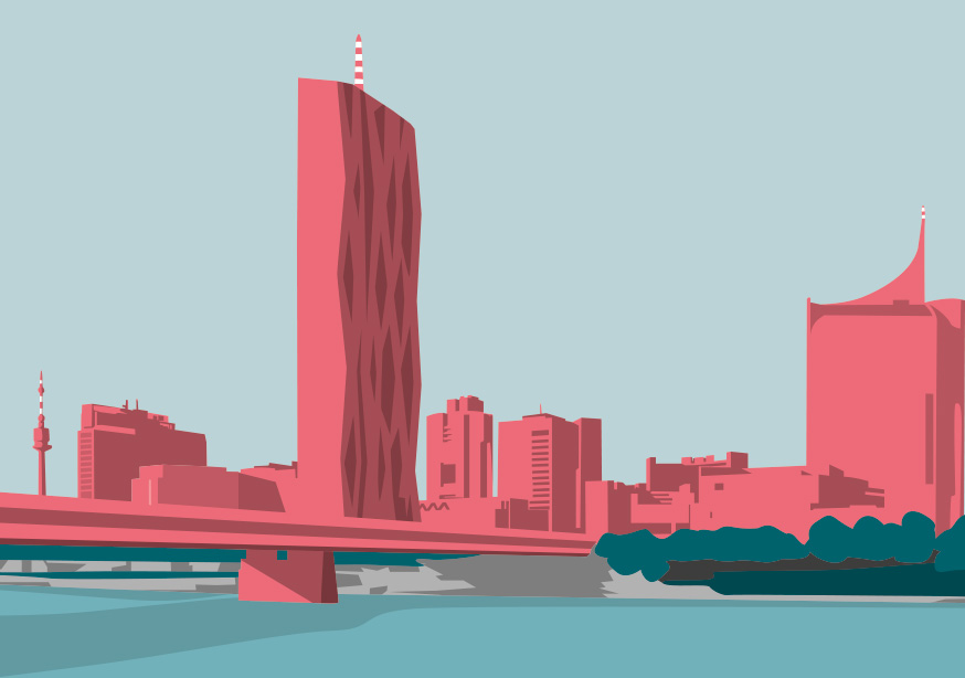 Postcard - Bon Voyage - Donau City, Wien