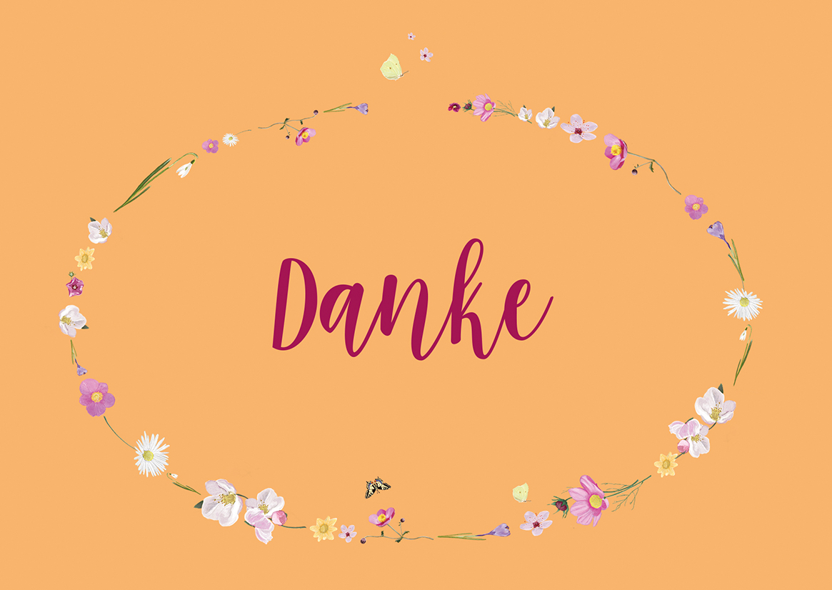 *PK - m-illu - Danke orange