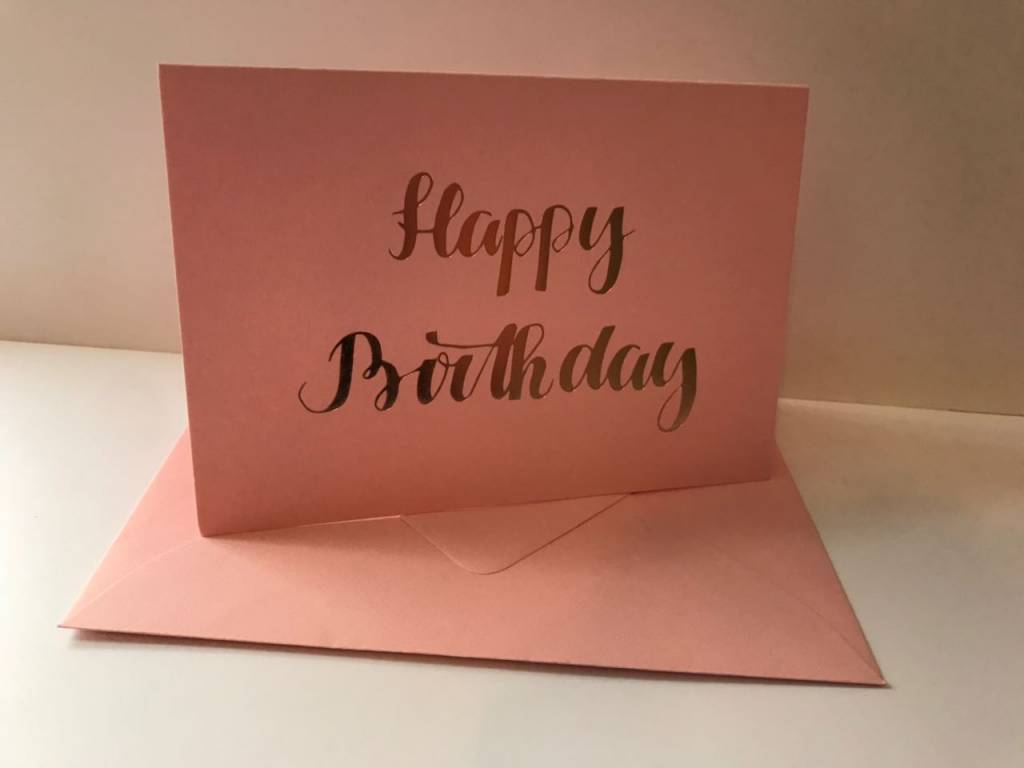 *DK C6 - pure - Happy Birthday - Kalliographie