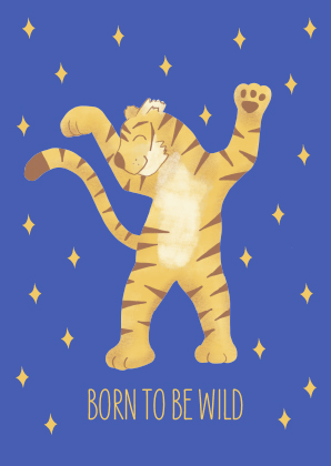 Postkarte - andrea liesert - born to be wild