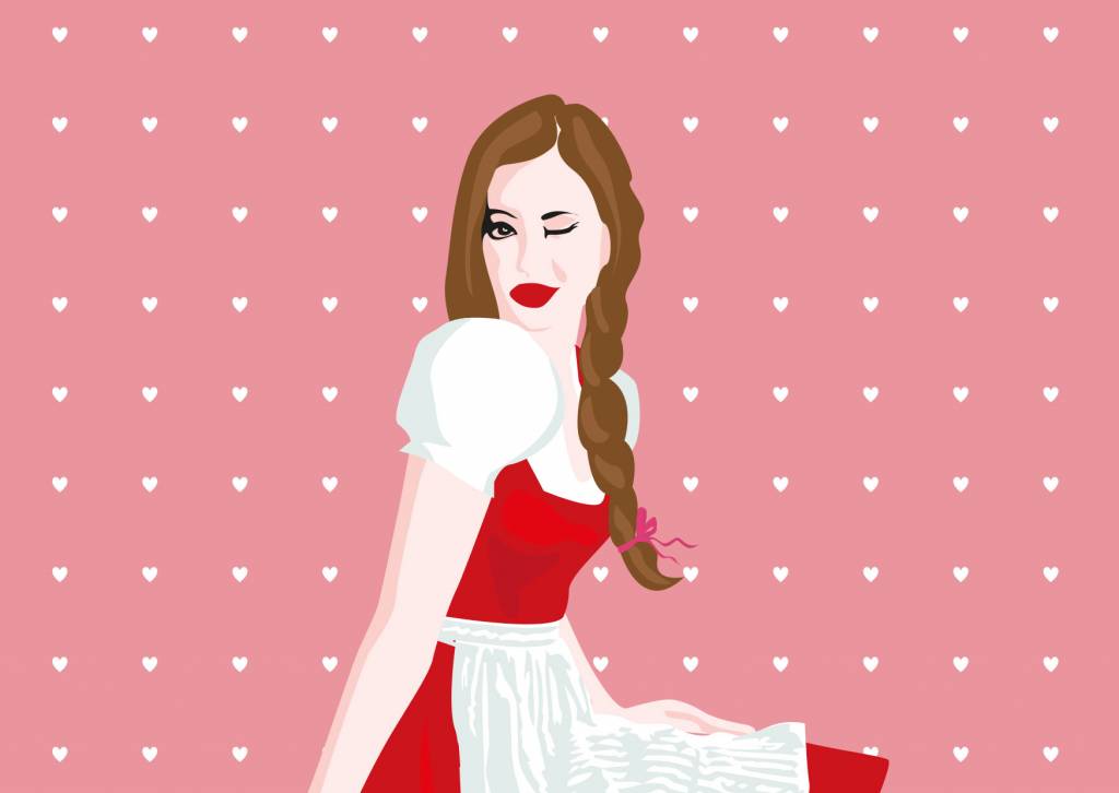 *PK - crissXcross - Frau mit Dirndl