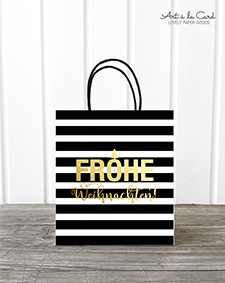 Geschenktüte Midi - Weihnachten, black