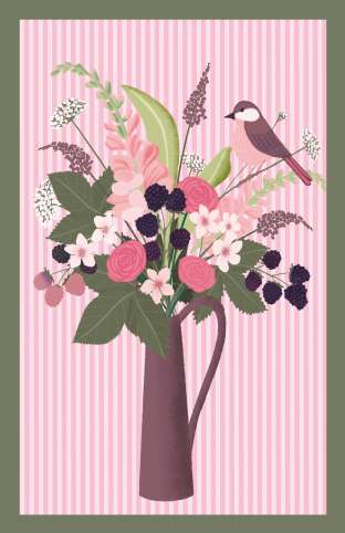 Minicard - Toni Starck - Brombeerstrauß