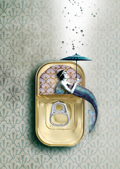 Postkarte - La Tack - mermaid