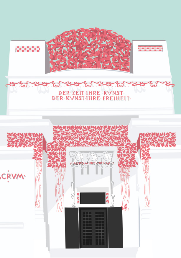 Postcard - Bon Voyage - Wiener Secessionsgebäude