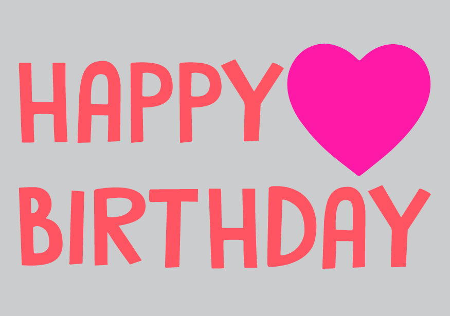 Postkarte - luminous - Happy Birthday