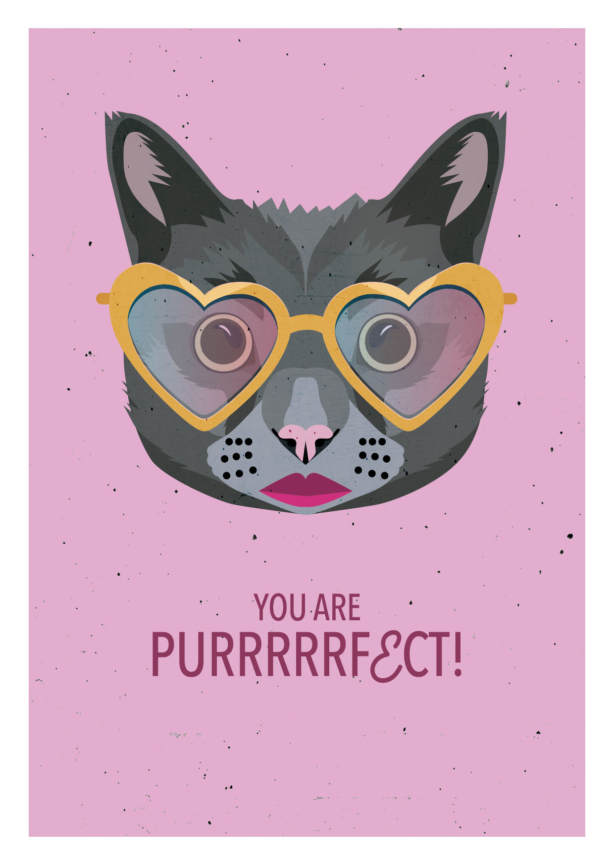 Postkarte - Daria Ivanova - Katze purrrfect