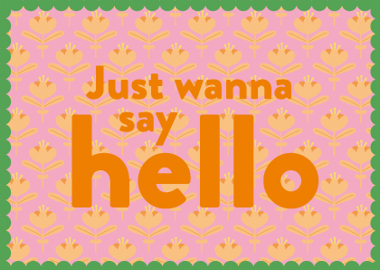 Postkarte - Toni Starck - Wanna say hello