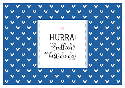 Klappkarte C6 - La Card - Hurra Junge