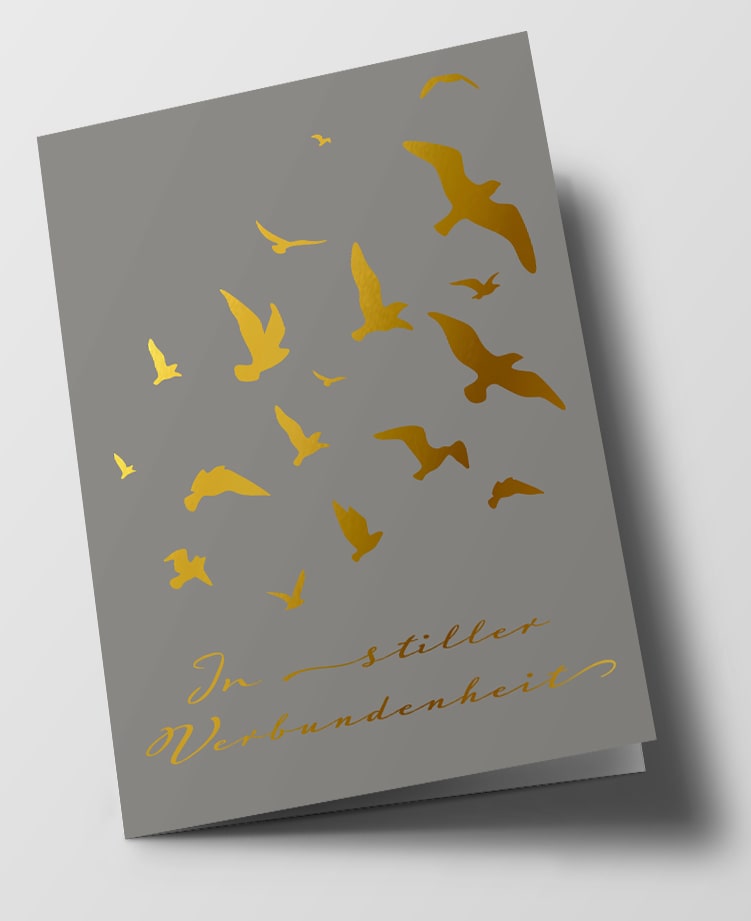 Klappkarte C6 - pure - In stiller Verbundenheit