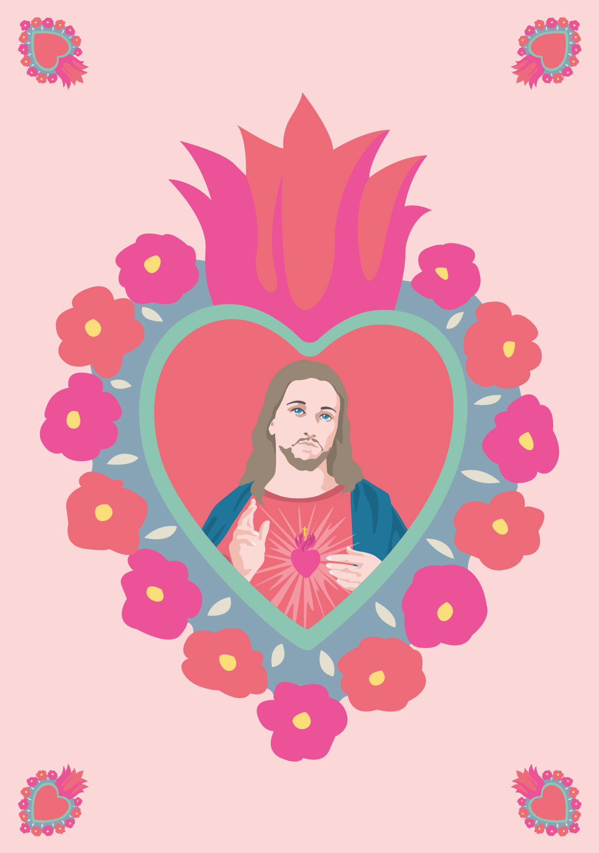 *PK - Happiness - Flaming Heart Jesus