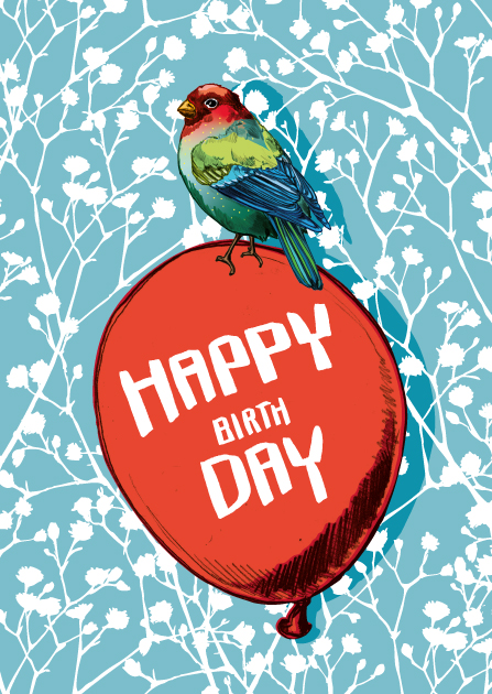 Postkarte - illi - Palino Happy Birthday