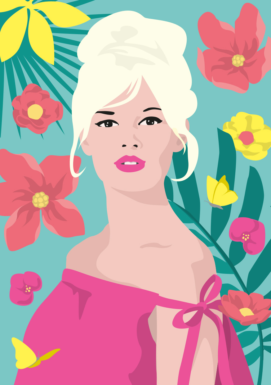 ArtPrint A5 - pop art new generation - French Sexbomb