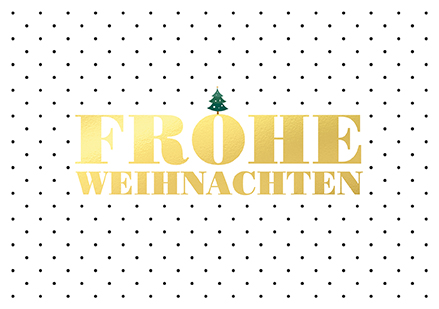 Klappkarte C6 - La Card - Minibaum, Punkte