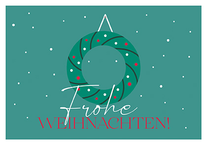 Postkarte - La Card - Kranz