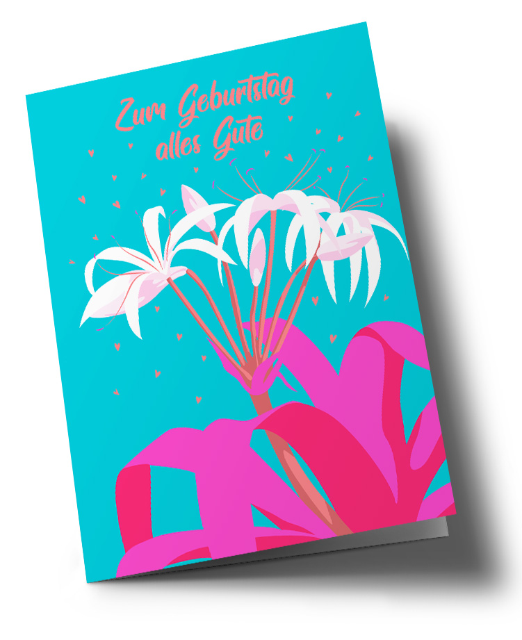 *DK C6 - Happiness - White Flowers