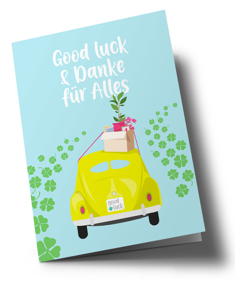 *DK A5 - Lucky Cards - Good Luck - VW Käfer