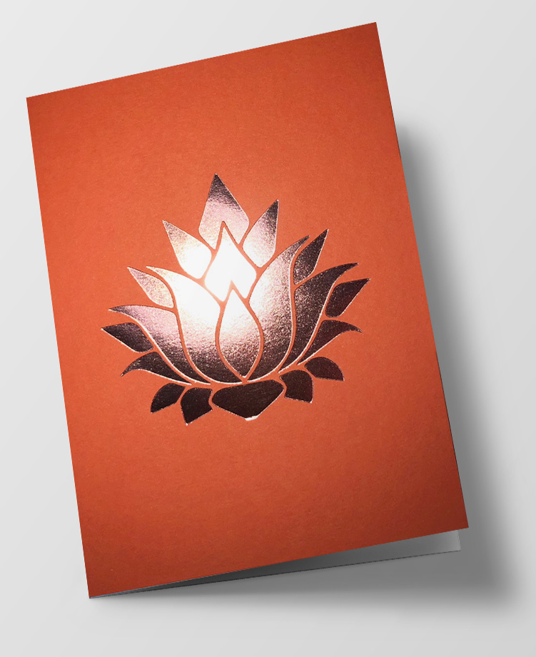 Doublecard C6 - pure - Lotus blossom, orange