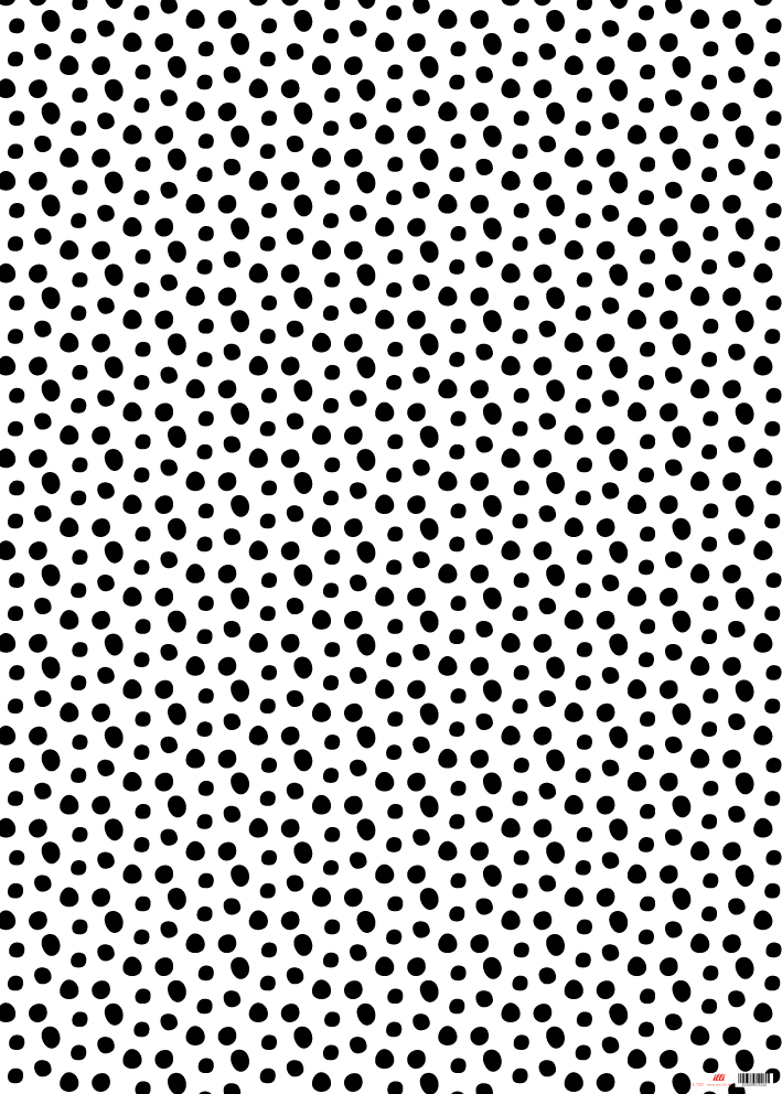 *Geschenkpapier - illi - Nokta - schwarz-weiss