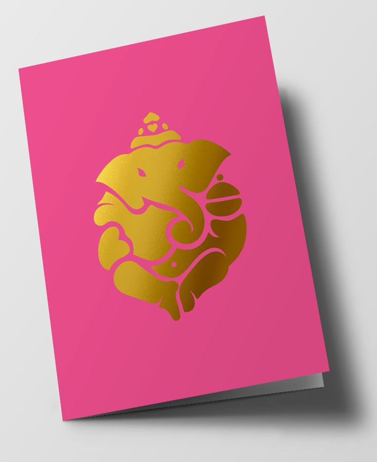 Klappkarte C6 - pure - Elefant