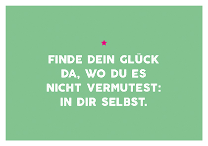 Postkarte - La Card - Finde dein Glück