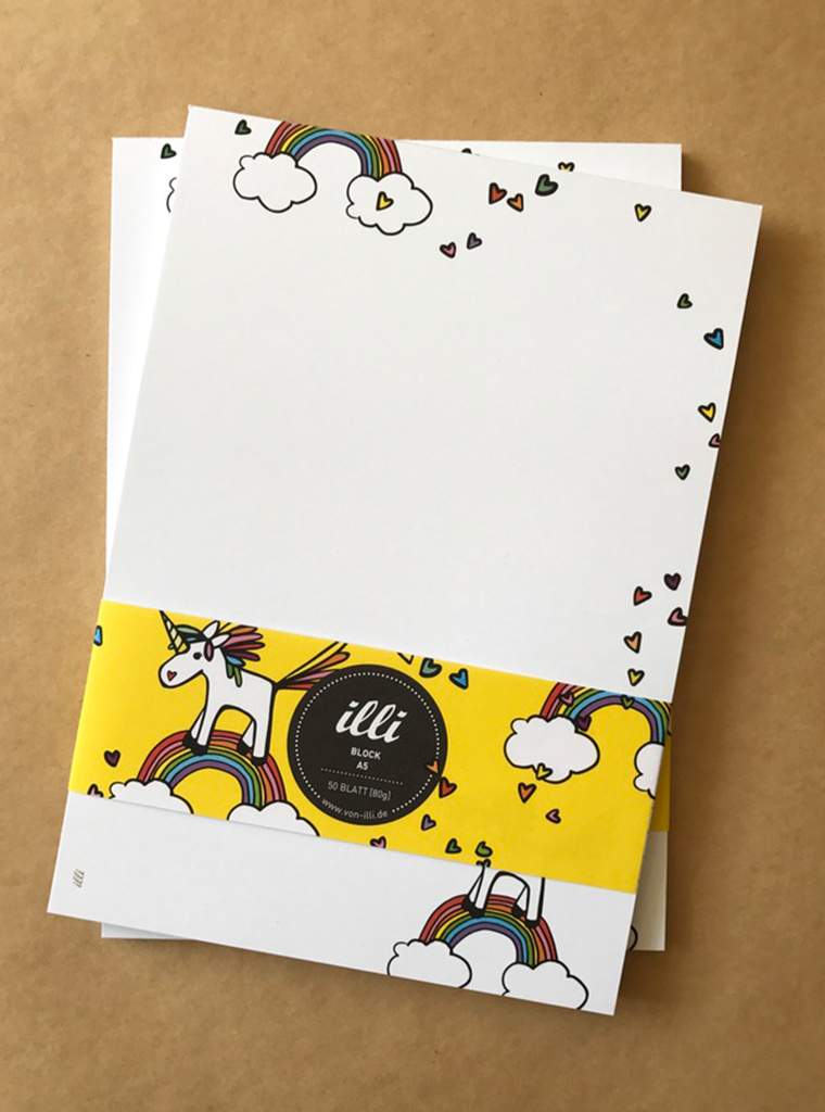 *Block A5 - illi - Briefpapier Tiffi