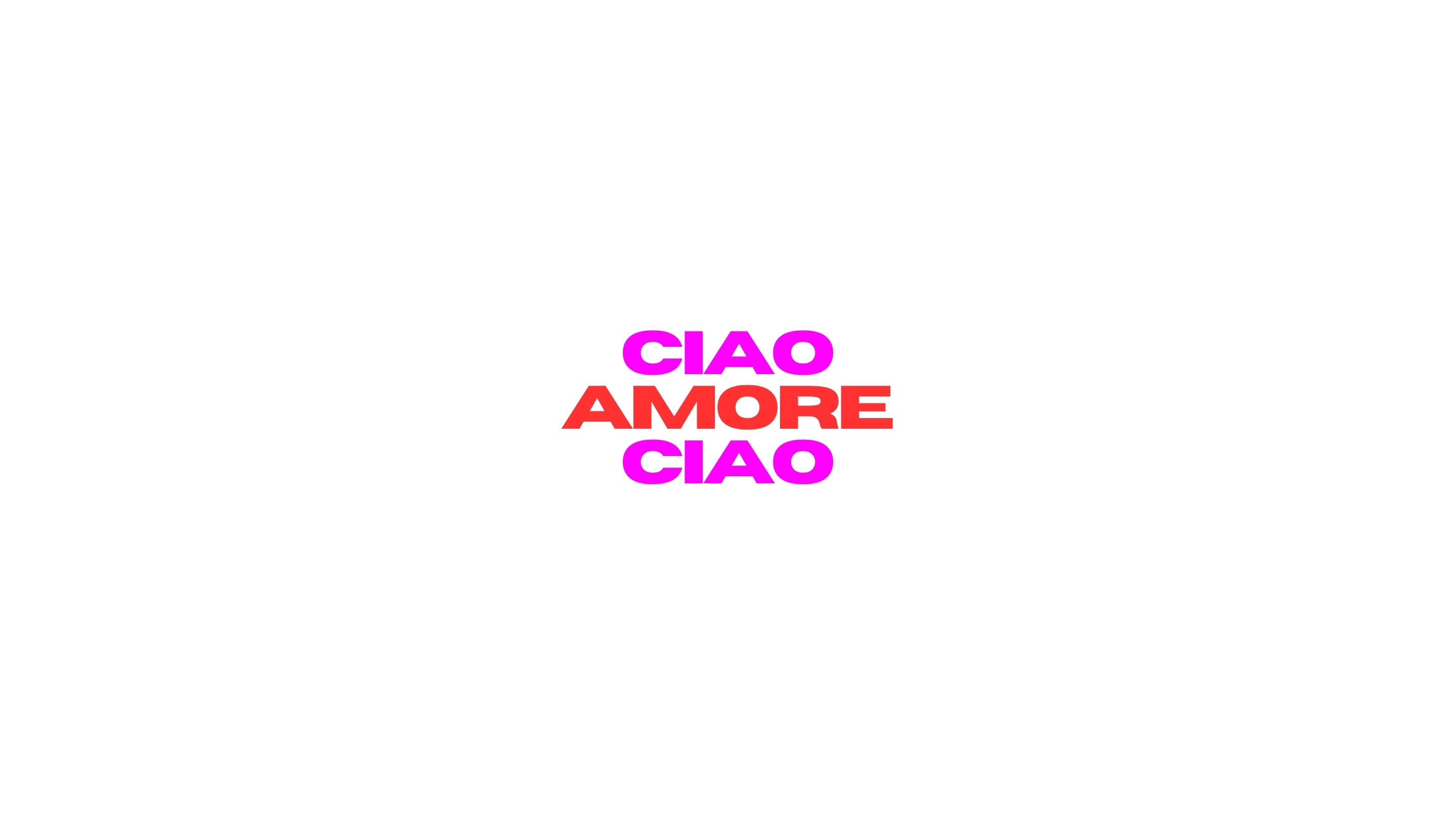 Bügelbild - ciao amore ciao